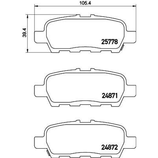 Textar 2577801 Brake Pad Set, disc brake