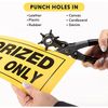 General Tools Leather Hole Punch Tool - 6 Multi-Hole Sizes for Leather, Rubber,