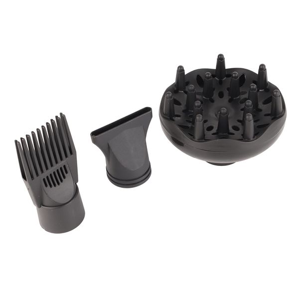 Universal Diffuser Hair Dryer Attachment, Dryer Diffuser Nozzle Set 3Pcs Hair Styling Tool for Various Hairstyles