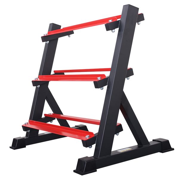 Barbell disc holder Gym disc holder Barbell holder Disc, dumbbells are not included, 3-tier dumbbell holder