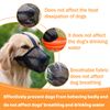 JSTHHTT 2 Pcs Dog Muzzle, Adjustable Breathable Mesh, Soft Nylon, Large, Black, Grey
