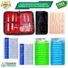 52 Pcs Practice Suture Kit W/Pad Student Training Medical Veterinary German Gr