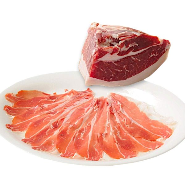 Gourmet Sommelier Additive-Free Hamon Serrano, Mini Raw Ham, Block, Made in Spain, 18 Months Aged, Mini Hamon Contramasa/Lamp (17.6 oz (500 g)