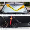 6Pcs Car and SUV Front Windshield Foldable Sunshade, Sunscreen Mat, Silver Cloth (6Pcs All Window)