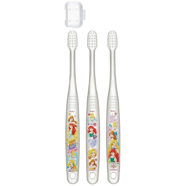 Skater TBCR5T Princess Toothbrush, For Kids, Ages 3-5, Soft, Clear, 3 Pieces