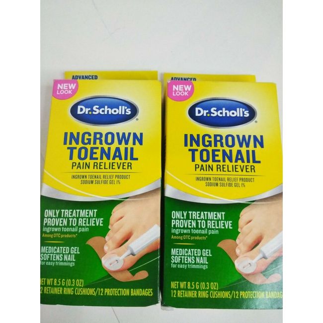 Dr. Scholls Ingrown Toenail Pain Reliever, 0.3oz   Gel Softens Nails (2pk)