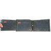 FLW-HL Starke Grau aus Echtem Leder Brieftasche mit EIN Karpfen