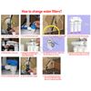 10Pcs Auto Shut Off Valve 1/4-1/4" Quick Connect Push In Undersink Water Filter