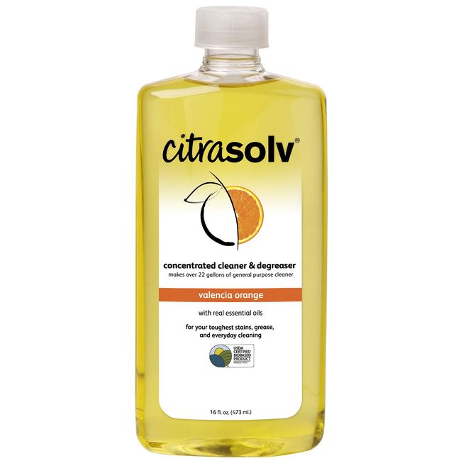 CitraSolv Natural Cleaner and Degreaser Concentrate - Valencia Orange - 16  oz