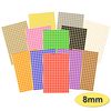 3,900 x Blue Sticky Dots - 8mm - Round Colour Coding Dot Stickers - 15 Sheets