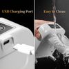 Electric Dumpling Maker Rechargeable Automatic Dumpling Maker Machine Mould 2 Modes,Household Easy Quick Dumpling Pierogi Maker Machine with Empanada Maker Press,Silicone Baking Mat,Dough Cutter,Spoon