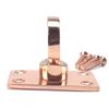 24mm Copper Bronze Decking Rope Eye Plate. Rope Post Fitting Rope End Fixing