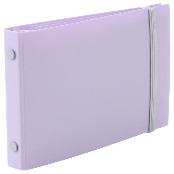 Maruman FM63-30 Loose Leaf Binder, Mini Size, Into One Plus, 5 Holes, Light Purple