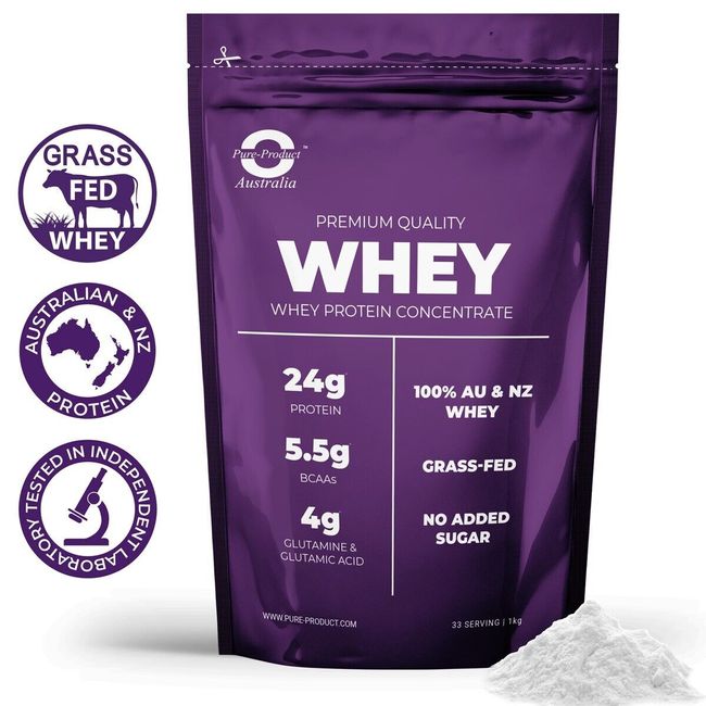 10KG WHEY PROTEIN CONCENTRATE  WPC  100% GRASS-FED  AU