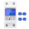 Backlight Energy Meter Single Phase Din Rail Energy Meter 2P Large Screen Multi‑Function Backlight Electric DDS1891 with User Manual