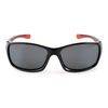 EDWIN EDF-076-1 Polarized Men's Sunglasses, Plastic Frame, Black