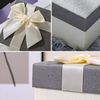 NYANDELMO Gift Box Gift Box Wrapping Ribbon Box (White A)