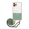 iPhone 12 Mini Case, Shoulder Case, iPhone 12, Mini Cover, Shoulder Type, Stylish, Marble Green