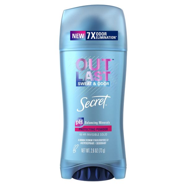 Secret Outlast Antiperspirant & Deodorant Clear Gel, Protecting Powder 2.7 oz (Pack of 2)