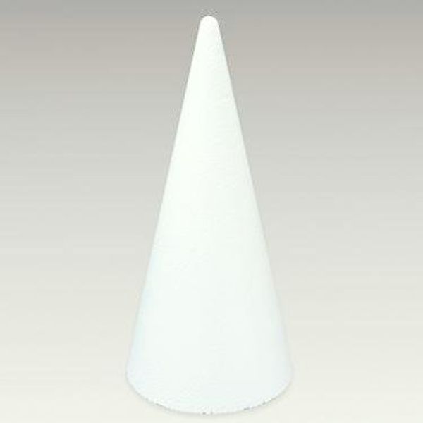 Craftmill Polystyrene Cones 8cm / 80mm - Box of (10)