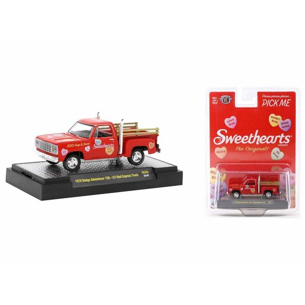 M2 1978 Adventurer 150 "Li’l Red Express Pickup Truck Red Sweethearts Candies Limited Edition to 5500 Pieces Worldwide 1/64 Diecast Model Car 31500-HS46