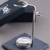 Haryali London Elegant Shaving Brush Stand - Stainless Steel Razor Stand - Durable Shaving Stand for Shaving Razor & Shaving Brush