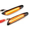 MKptopia 2pcs Dynamic Side Marker LED Indicator Light Flashing Lamp Signal Lamp Compatible with B-MW E82 E88 E90 E91 E92 E93 E60 E61 E84-Black