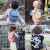EExpi Japan e-bluc07 Baby Backpack, Gray Border, Denim, 1 piece (x 1)