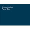 SINGLE FLAT SHEET (72" X 102") OVER 20 COLOURS 300 Thread Count (Navy Blue)