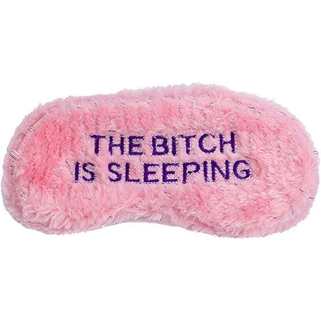 THE BITCH IS SLEEPING Mask - Funny Female Sleep Eye Blindfold Soft EyeMask Gift