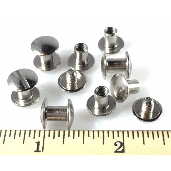 Chicago Screws 1/4" Plain 25 Pcs Np Silver