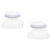 eXtremeRate Replacement Custom Joystick Analog Stick Compatible with p s 5 Controller, for p s 4 All Model Controller - White Clear