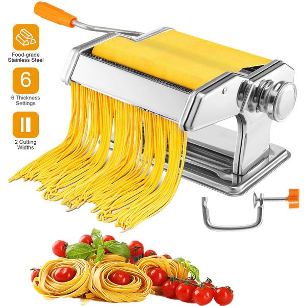 Pasta Maker Machine Roller Cutter Noodle Makers for Spaghetti/Ravioli/Fettuccine