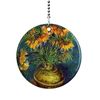 Fine Art Van Gogh Lilies in a Copper Vase Fan/Light Pull
