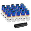 Lug Nuts Radmuttern Stahl M12x1,5 | Titanblau
