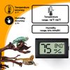 Rectangle Reptile Thermometer and Humidity Gauge for Terrarium Accessories