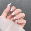 Chisafly Nail Parts, Chain Nail Chain, Rhinestone Chain, Sparkling, Cuttable, 2 Pieces, Approx. 19.7 inches (50 cm), Rhinestones - Silver