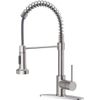 Kitchen Faucet with Pull down Sprayer Brushed Nickel Stainless Steel Single H...