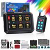 MICTUNING P1Y 6 Gang Switch Panel w/Remote Control LED Lights Relay Circiut Box