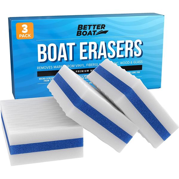 Premium Boat Scuff Erasers | Boating Accessories Gifts for Cleaning Boat Accessories or Gift for Pontoon Fishing Jon Boats Decks Vinyl Boat Cleaner Hull Cleaner Gadgets for Men and Women