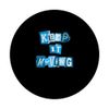 Blue Keep It Moving Blue Graphic PopSockets Adhesive PopGrip