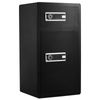 Double Door 7.2 cu.ft Safe Box with Key Lock Password Cabinet Black