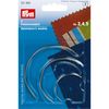 Prym Upholsterer's Needles Curved 2 Large + 1 Small, 2-4-5, Silver col