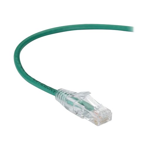 Black Box Slim-Net Cat.6a Patch UTP Network Cable - 1 ft Category 6a Network Cable for Patch Panel, Network Device - First End: 1 x RJ-45 Male Network - Second End: 1 x RJ-45 Male Network - Patch Cabl