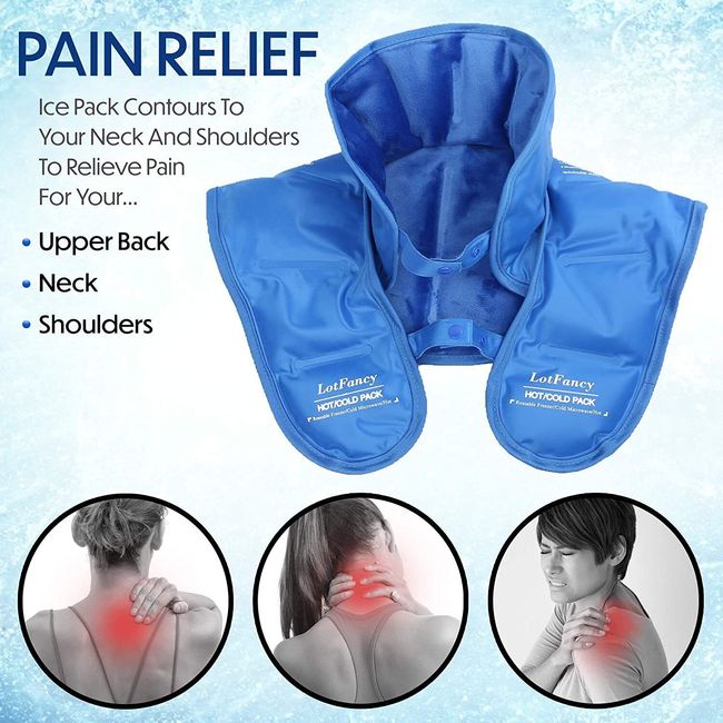 Neck Shoulder Back Pain Relief Gel Ice Pack Reusable Hot Cold Therapy Wrap Gift