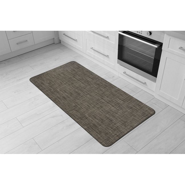 Rugshop Bathroom Rugs Textured Beige Anti-fatigue Mat Kitchen Floor Mats Bathmat