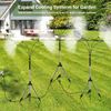 Standing Misters For Outside Patio, Adjustable Height 4.1ft Stand Misting System