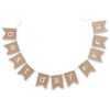 Weddingstar "Best Day Ever" Natural Bunting, Burlap