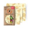 Bee’s Wrap Set of 3 Assorted Size Wraps, Beige