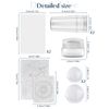 EBANKU 3PCS Clear Nail Stamper Silicone Jelly Stampers with 4PCS Scrapers and 3PCS Silicone Replace Nail Art Stamper Heads for Manicure Tools